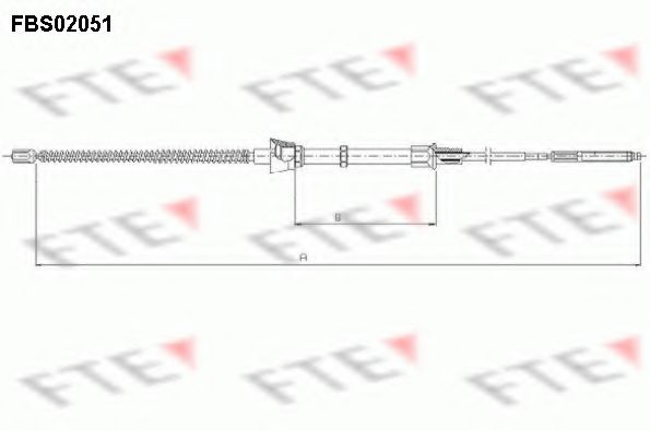 Трос ручника FTE FBS02051