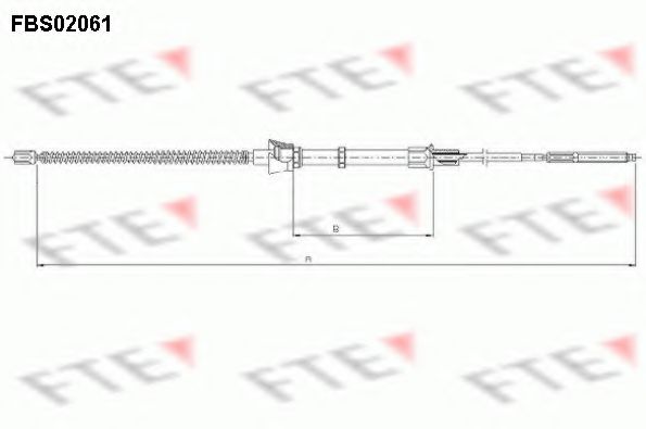 Трос ручника FTE FBS02061