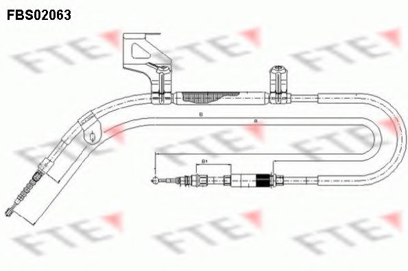 Трос ручника FTE FBS02063