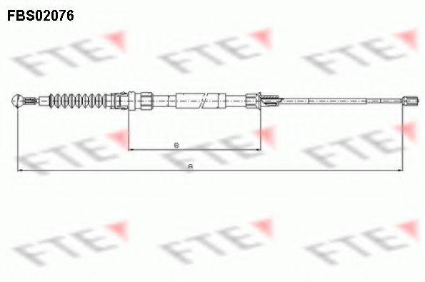 Трос ручника FTE FBS02076