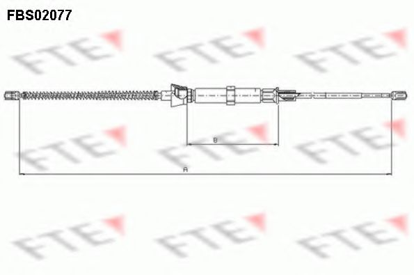 Трос ручника FTE FBS02077