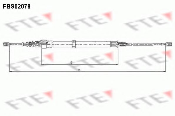 Трос ручника FTE FBS02078