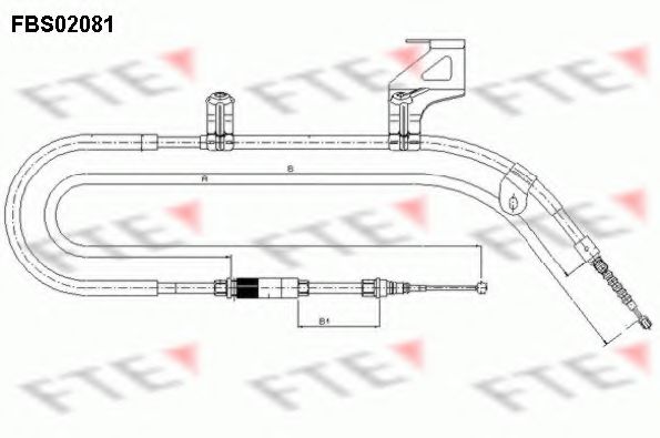 Трос ручника FTE FBS02081