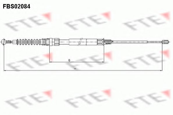 Трос ручника FTE FBS02084