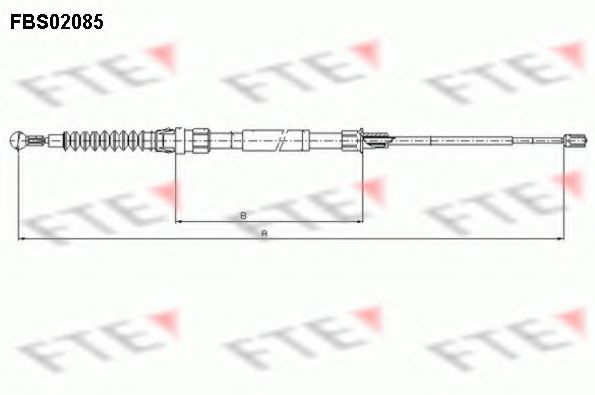 Трос ручника FTE FBS02085