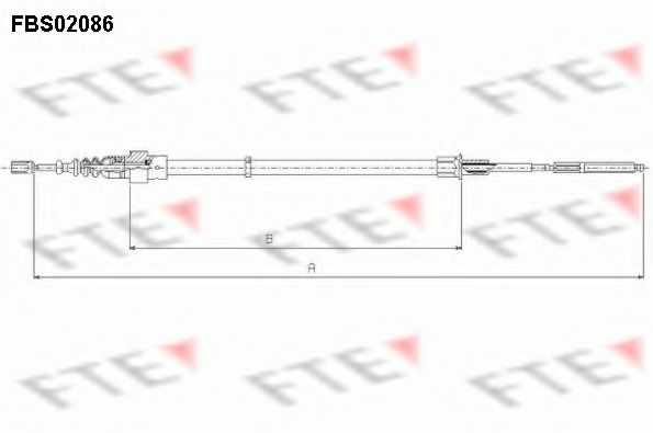 Трос ручника FTE FBS02086