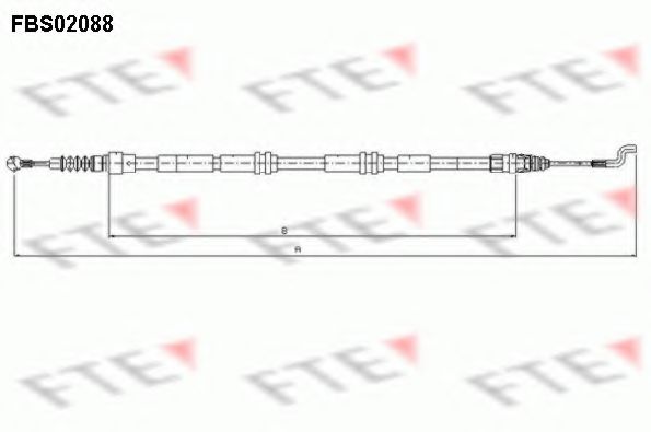Трос ручника FTE FBS02088