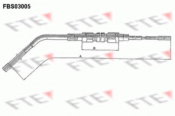Трос ручника FTE FBS03005