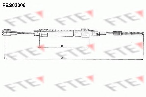 Трос ручника FTE FBS03006