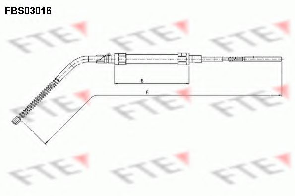 Трос ручника FTE FBS03016