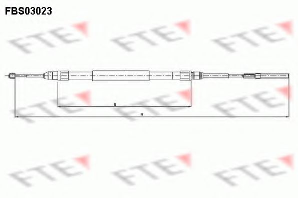 Трос ручника FTE FBS03023