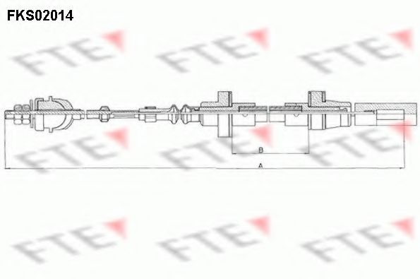Трос сцепления FTE FKS02014