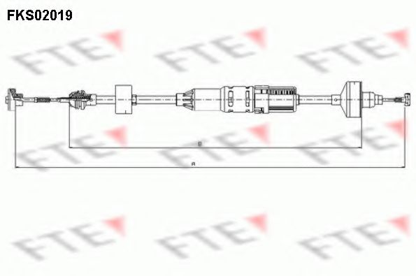 Трос сцепления FTE FKS02019