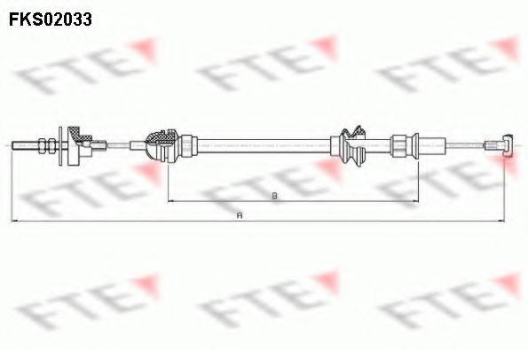 Трос сцепления FTE FKS02033