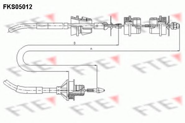Трос сцепления FTE FKS05012