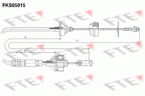 Трос сцепления FTE FKS05015
