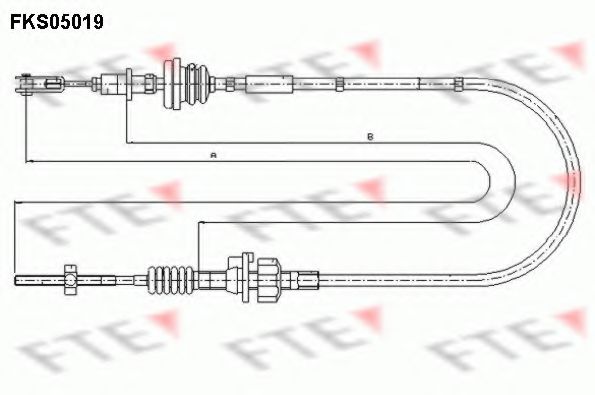 Трос сцепления FTE FKS05019