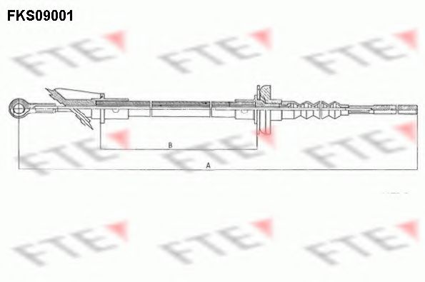 Трос сцепления FTE FKS09001
