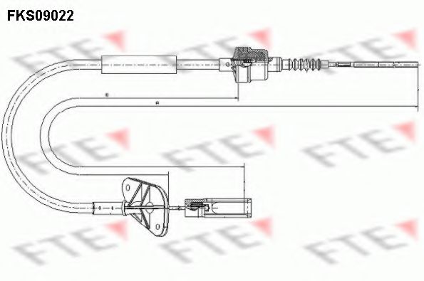 Трос сцепления FTE FKS09022