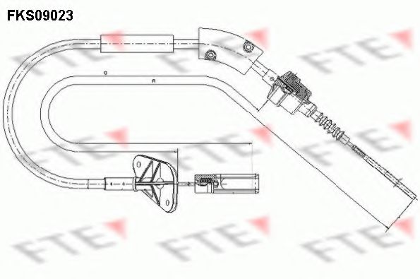 Трос сцепления FTE FKS09023
