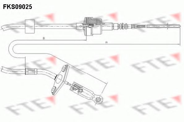 Трос сцепления FTE FKS09025