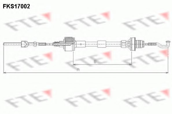 Трос сцепления FTE FKS17002