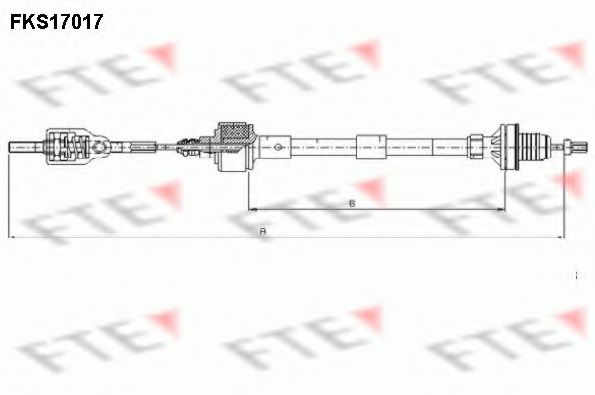 Трос сцепления FTE FKS17017