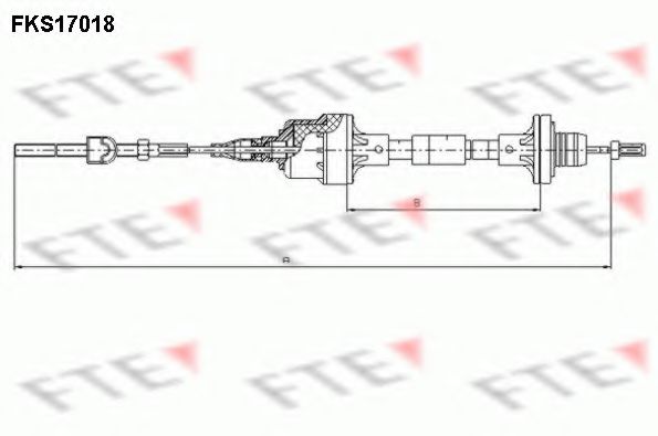 Трос сцепления FTE FKS17018