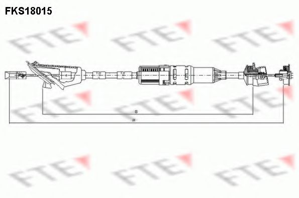 Трос зчеплення FTE FKS18015