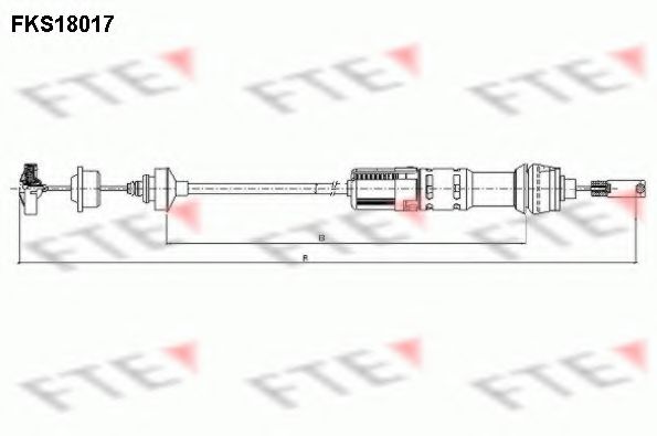 Трос зчеплення FTE FKS18017