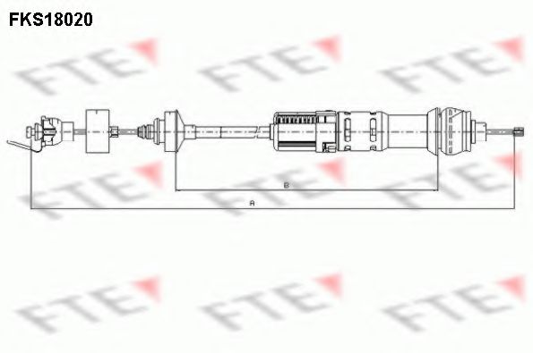Трос сцепления FTE FKS18020