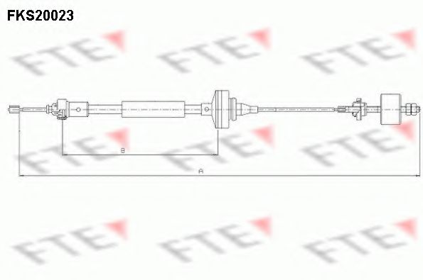 Трос сцепления FTE FKS20023
