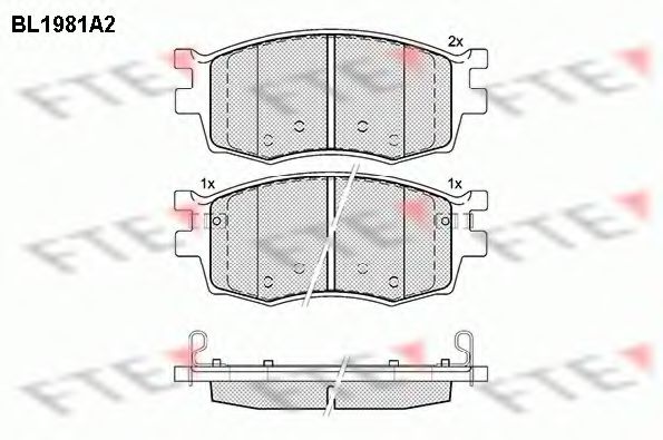 Тормозные колодки FTE BL1981A2