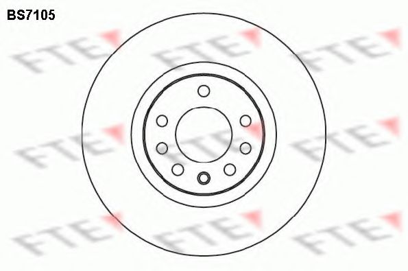 Гальмівний диск FTE BS7105