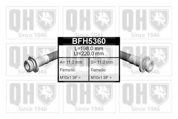 Гальмівний шланг QUINTON HAZELL BFH5360