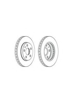 Тормозной диск FERODO DDF1721C PREMIER Coat+ disc