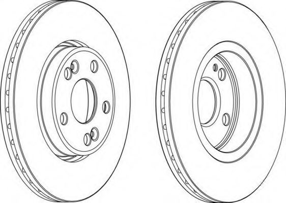 Тормозной диск FERODO DDF1123 PREMIER
