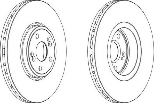 Тормозной диск FERODO DDF1405 PREMIER High Carbon
