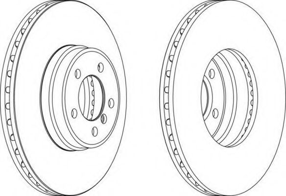 Тормозной диск FERODO DDF1411
