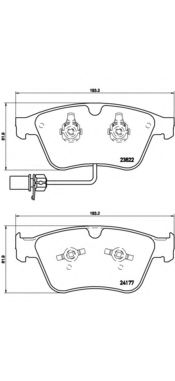 Тормозные колодки BREMBO P 05 003