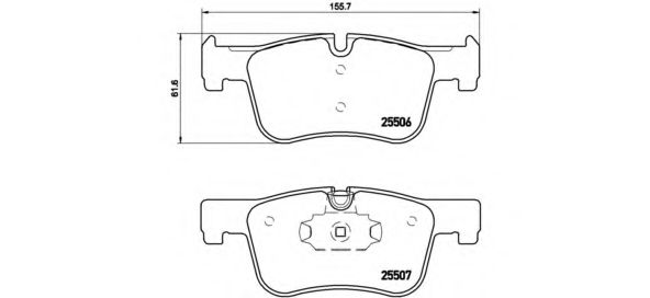 Гальмівні колодки BREMBO P 06 070