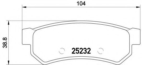 Тормозные колодки BREMBO P 10 053