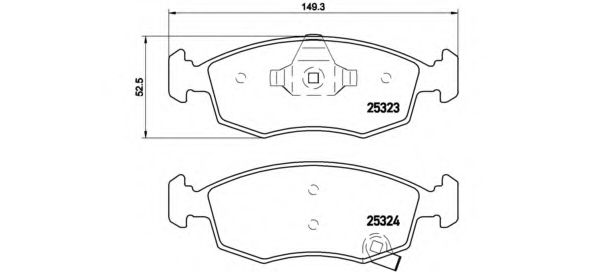 Тормозные колодки BREMBO P 11 031