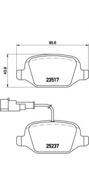 Тормозные колодки BREMBO P 23 131