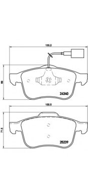 Тормозные колодки BREMBO P 23 132