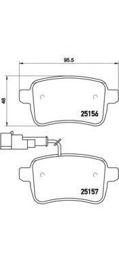 Тормозные колодки BREMBO P 23 133