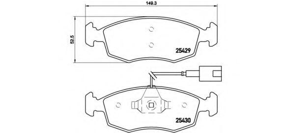 Тормозные колодки BREMBO P 23 138