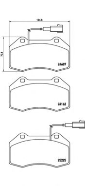 Тормозные колодки BREMBO P 23 139