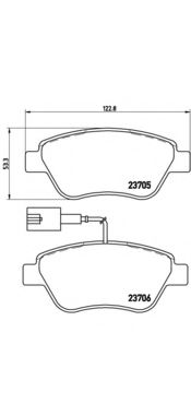 Тормозные колодки BREMBO P 23 141