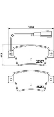 Тормозные колодки BREMBO P 23 142